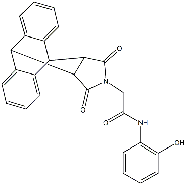 2-(16,18-dioxo-17-azapentacyclo[6.6.5.0~2,7~.0~9,14~.0~15,19~]nonadeca-2,4,6,9,11,13-hexaen-17-yl)-N-(2-hydroxyphenyl)acetamide|