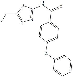 N-(5-ethyl-1,3,4-thiadiazol-2-yl)-4-phenoxybenzamide Structure