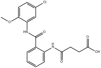 4-{2-[(5-chloro-2-methoxyanilino)carbonyl]anilino}-4-oxobutanoic acid,445228-23-9,结构式