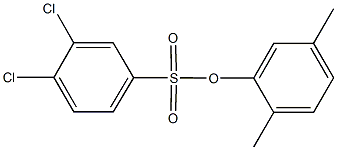 2,5-dimethylphenyl 3,4-dichlorobenzenesulfonate 化学構造式