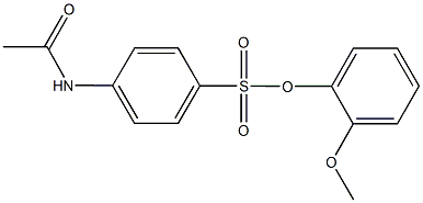 2-methoxyphenyl 4-(acetylamino)benzenesulfonate Structure