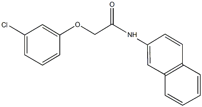 2-(3-chlorophenoxy)-N-(2-naphthyl)acetamide Structure