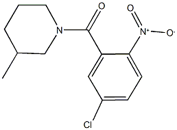 445229-19-6 1-{5-chloro-2-nitrobenzoyl}-3-methylpiperidine