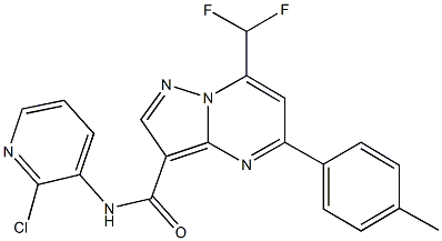 445230-94-4 N-(2-chloro-3-pyridinyl)-7-(difluoromethyl)-5-(4-methylphenyl)pyrazolo[1,5-a]pyrimidine-3-carboxamide