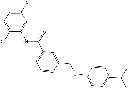 N-(2,5-dichlorophenyl)-3-[(4-isopropylphenoxy)methyl]benzamide Structure