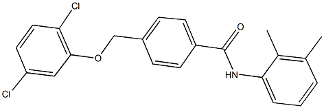 4-[(2,5-dichlorophenoxy)methyl]-N-(2,3-dimethylphenyl)benzamide Struktur