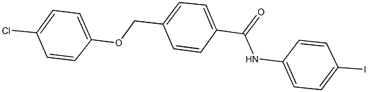 4-[(4-chlorophenoxy)methyl]-N-(4-iodophenyl)benzamide Struktur