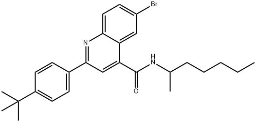 445233-83-0 6-bromo-2-(4-tert-butylphenyl)-N-(1-methylhexyl)-4-quinolinecarboxamide