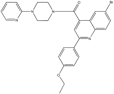 445234-46-8 6-bromo-2-(4-ethoxyphenyl)-4-{[4-(2-pyridinyl)-1-piperazinyl]carbonyl}quinoline