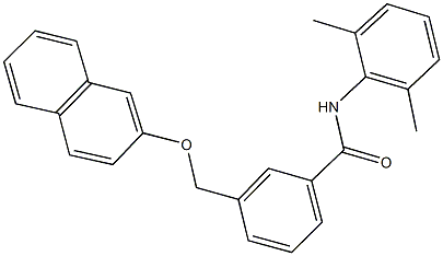 N-(2,6-dimethylphenyl)-3-[(2-naphthyloxy)methyl]benzamide Structure