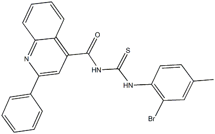 N-(2-bromo-4-methylphenyl)-N'-[(2-phenyl-4-quinolinyl)carbonyl]thiourea|