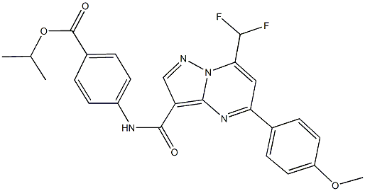 isopropyl 4-({[7-(difluoromethyl)-5-(4-methoxyphenyl)pyrazolo[1,5-a]pyrimidin-3-yl]carbonyl}amino)benzoate|