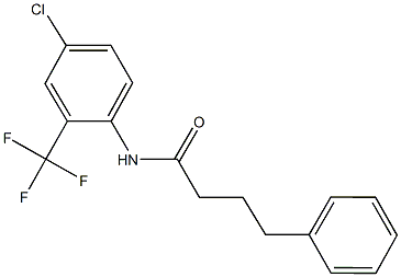 N-[4-chloro-2-(trifluoromethyl)phenyl]-4-phenylbutanamide Structure