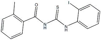 N-(2-iodophenyl)-N'-(2-methylbenzoyl)thiourea Structure