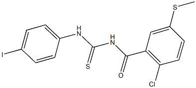 445240-40-4 N-[2-chloro-5-(methylsulfanyl)benzoyl]-N'-(4-iodophenyl)thiourea