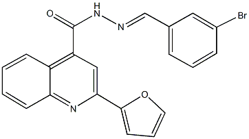 445240-91-5 N'-(3-bromobenzylidene)-2-(2-furyl)-4-quinolinecarbohydrazide
