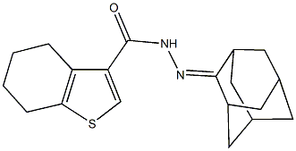 N'-tricyclo[3.3.1.1~3,7~]dec-2-ylidene-4,5,6,7-tetrahydro-1-benzothiophene-3-carbohydrazide|