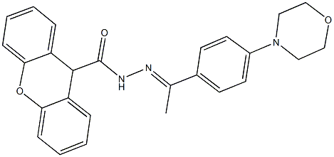 445242-84-2 N'-{1-[4-(4-morpholinyl)phenyl]ethylidene}-9H-xanthene-9-carbohydrazide