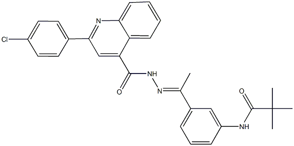 445243-39-0 N-[3-(N-{[2-(4-chlorophenyl)-4-quinolinyl]carbonyl}ethanehydrazonoyl)phenyl]-2,2-dimethylpropanamide