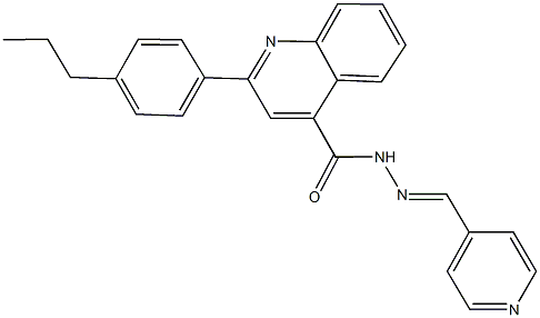 2-(4-propylphenyl)-N'-(4-pyridinylmethylene)-4-quinolinecarbohydrazide|