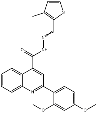 445244-19-9 2-(2,4-dimethoxyphenyl)-N'-[(3-methyl-2-thienyl)methylene]-4-quinolinecarbohydrazide