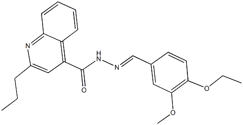 N'-(4-ethoxy-3-methoxybenzylidene)-2-propyl-4-quinolinecarbohydrazide|