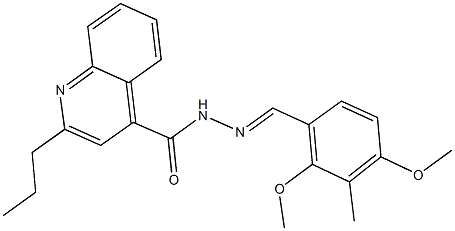 445244-54-2 N'-(2,4-dimethoxy-3-methylbenzylidene)-2-propyl-4-quinolinecarbohydrazide