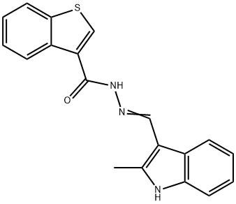 445244-92-8 N'-[(2-methyl-1H-indol-3-yl)methylene]-1-benzothiophene-3-carbohydrazide