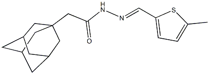2-(1-adamantyl)-N'-[(5-methyl-2-thienyl)methylene]acetohydrazide Structure