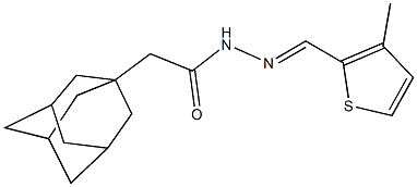 2-(1-adamantyl)-N'-[(3-methyl-2-thienyl)methylene]acetohydrazide Structure