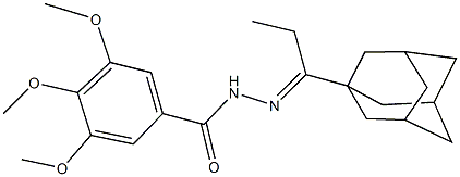 N'-[1-(1-adamantyl)propylidene]-3,4,5-trimethoxybenzohydrazide|