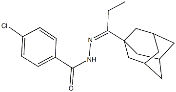 N'-[1-(1-adamantyl)propylidene]-4-chlorobenzohydrazide Structure