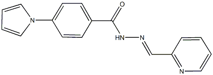 N'-(2-pyridinylmethylene)-4-(1H-pyrrol-1-yl)benzohydrazide Structure