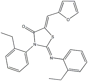 445249-94-5 3-(2-ethylphenyl)-2-[(2-ethylphenyl)imino]-5-(2-furylmethylene)-1,3-thiazolidin-4-one