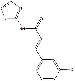 3-(3-chlorophenyl)-N-(1,3-thiazol-2-yl)acrylamide Struktur