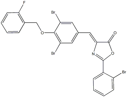 445250-90-8 2-(2-bromophenyl)-4-{3,5-dibromo-4-[(2-fluorobenzyl)oxy]benzylidene}-1,3-oxazol-5(4H)-one