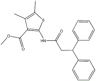 445252-78-8 methyl 2-[(3,3-diphenylpropanoyl)amino]-4,5-dimethyl-3-thiophenecarboxylate
