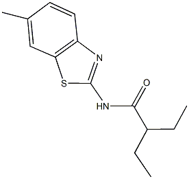 2-ethyl-N-(6-methyl-1,3-benzothiazol-2-yl)butanamide Structure