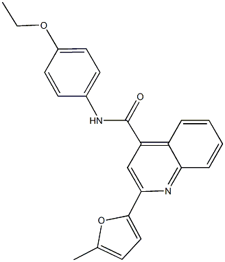 N-(4-ethoxyphenyl)-2-(5-methyl-2-furyl)-4-quinolinecarboxamide Struktur