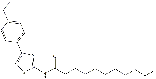 N-[4-(4-ethylphenyl)-1,3-thiazol-2-yl]undecanamide Structure