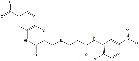 445253-49-6 3-[(3-{2-chloro-5-nitroanilino}-3-oxopropyl)sulfanyl]-N-{2-chloro-5-nitrophenyl}propanamide