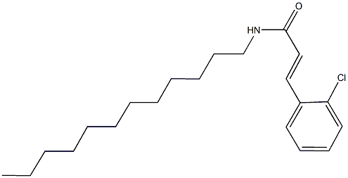 3-(2-chlorophenyl)-N-dodecylacrylamide 化学構造式