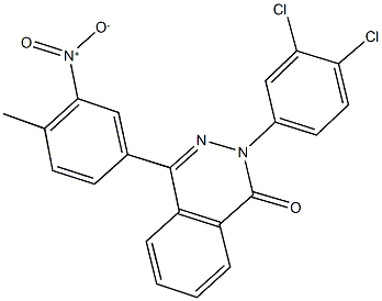 2-(3,4-dichlorophenyl)-4-{3-nitro-4-methylphenyl}-1(2H)-phthalazinone Structure