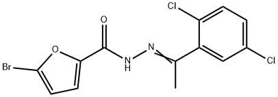 5-bromo-N'-[1-(2,5-dichlorophenyl)ethylidene]-2-furohydrazide,445257-72-7,结构式