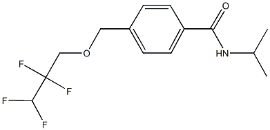 N-isopropyl-4-[(2,2,3,3-tetrafluoropropoxy)methyl]benzamide|