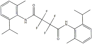 2,2,3,3-tetrafluoro-N~1~,N~4~-bis(2-isopropyl-6-methylphenyl)succinamide Structure