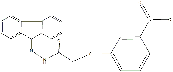 N'-(9H-fluoren-9-ylidene)-2-{3-nitrophenoxy}acetohydrazide Struktur