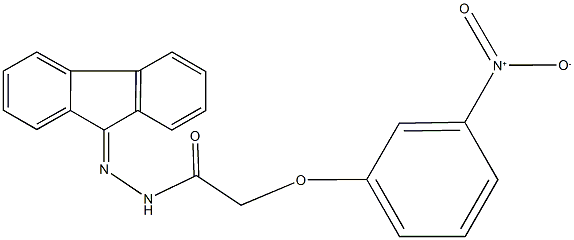 N'-(9H-fluoren-9-ylidene)-2-{3-nitrophenoxy}acetohydrazide,445260-59-3,结构式