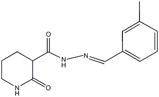 N'-(3-methylbenzylidene)-2-oxo-3-piperidinecarbohydrazide Structure