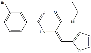 445261-45-0 3-bromo-N-[1-[(ethylamino)carbonyl]-2-(2-furyl)vinyl]benzamide